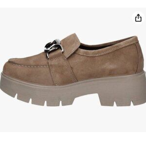 NEW IGI&CO Made In Italy Suede Moccasin Driving Style Loafer brown women 7253j4